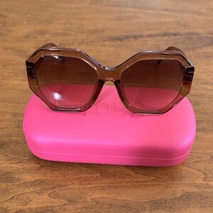 New in case Tous Brown Oversized Octagonal Sunglasses - Women Accessories